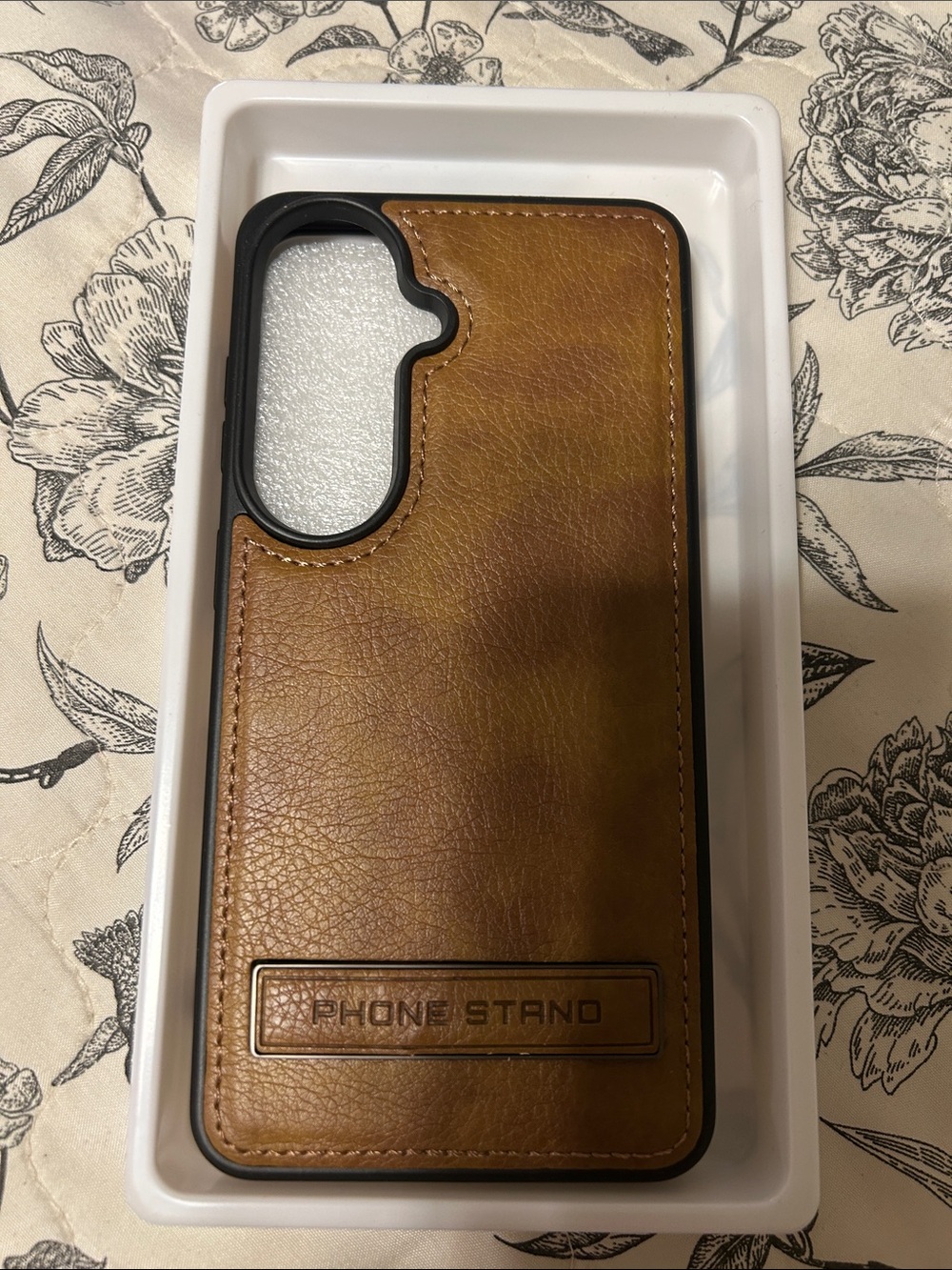 Samsung Galaxy S26 plus Leather case with stand protection brown NEW - Picture 6 of 8